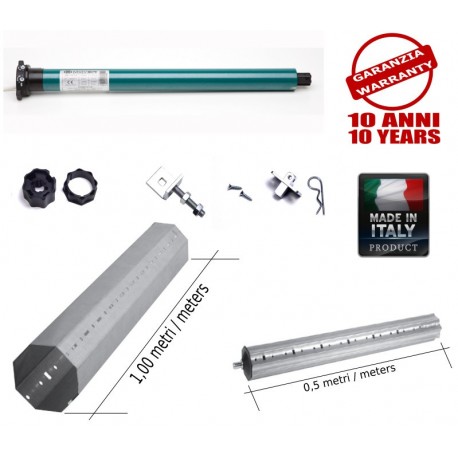 Kit motorizzazione tapparelle larg. max 135 cm e peso 30Kg